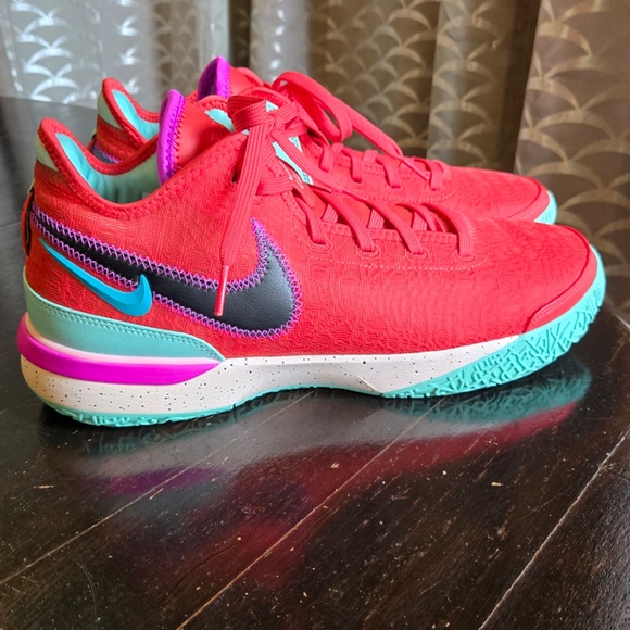 Nike LeBron NXXT Gen, Men\'s basketball sneakers, red & teal, new main image 4